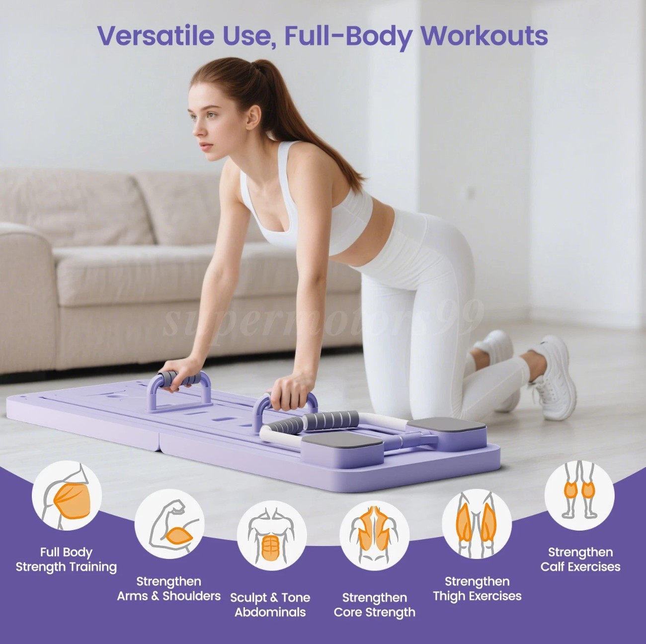 Portable Pilates Reformer Board Foldable Core Ab Trainer Home Gym – New