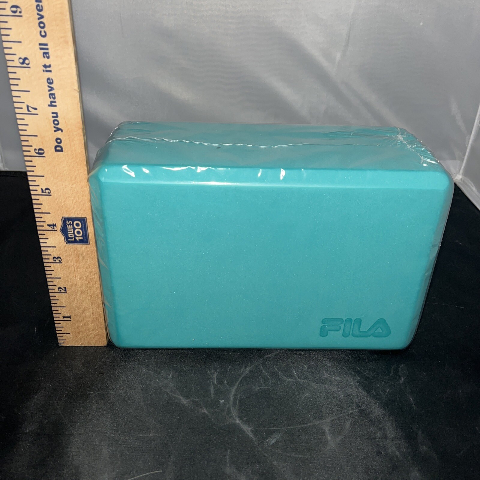 FILA Yoga Block (Blue) – Core Fitness – Balance/Alignment/Stability