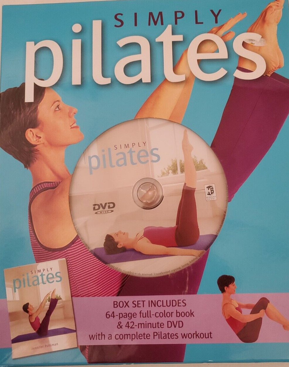 SIMPLY PILATES BOX SET-DVD & BOOK JENNIFER POHLMAN-NEW SEALED