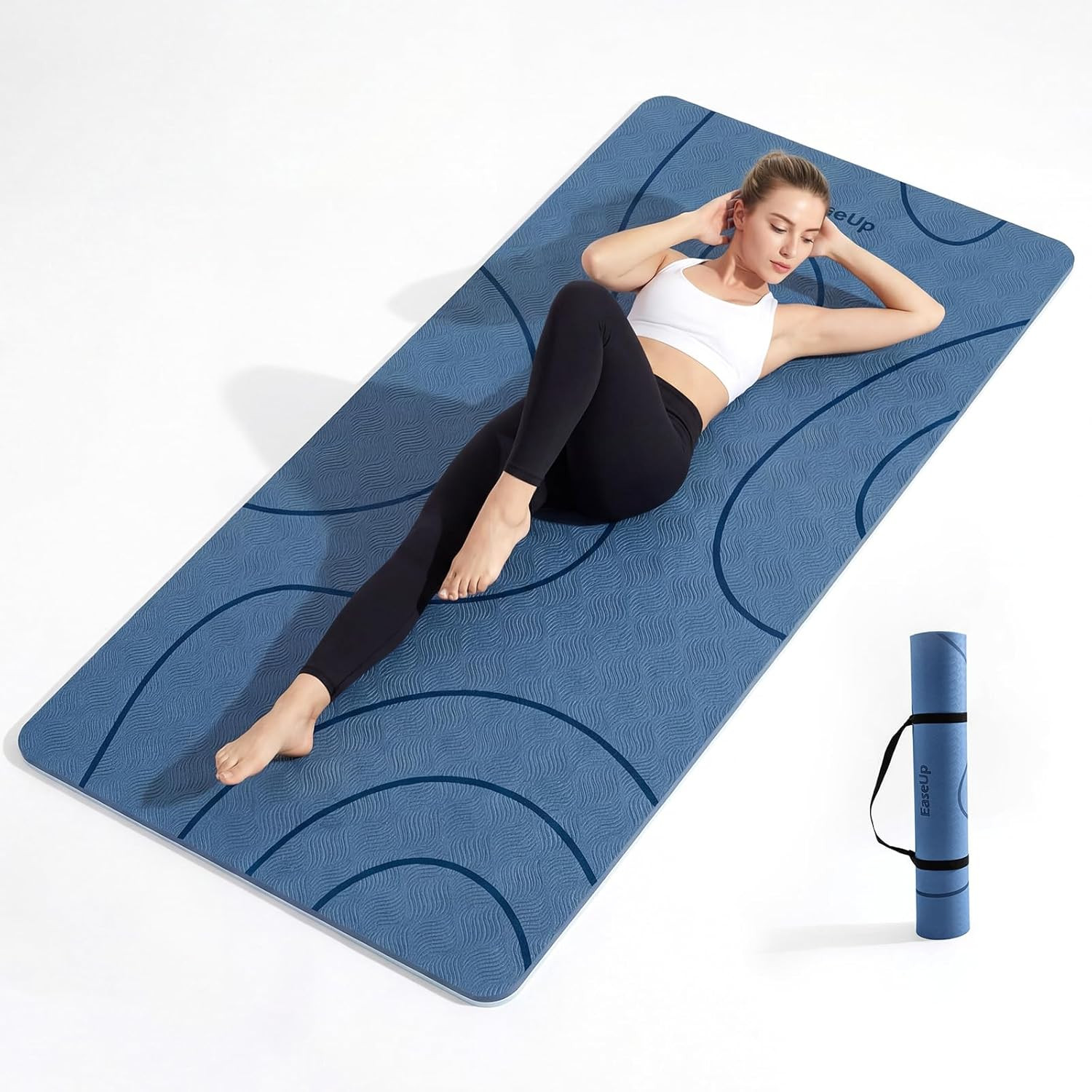 Extra Thick Non-Slip Yoga Mat 73&Prime;X35.5&Prime; for Home Gym & Pilates, 10mm