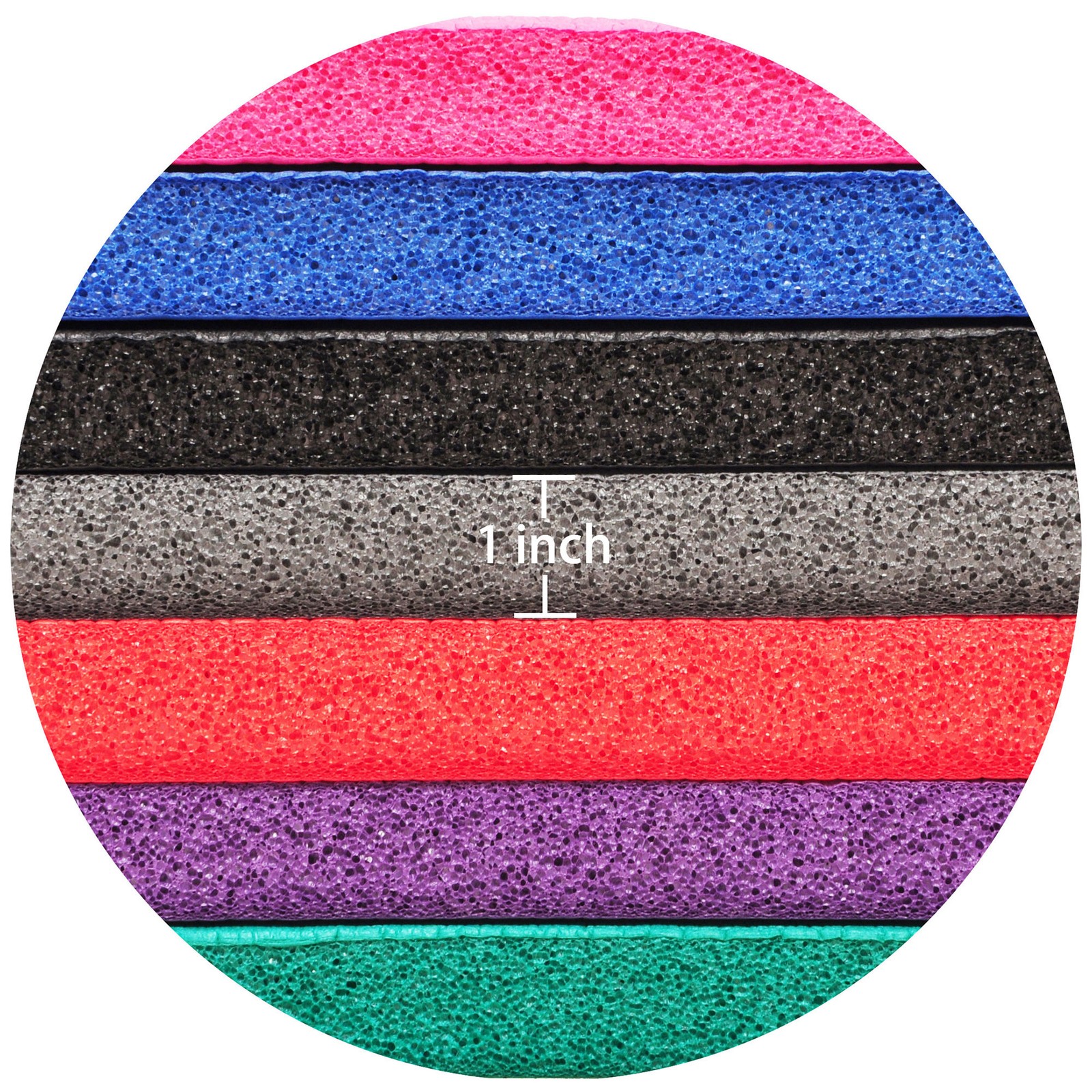 Signature Fitness 1&Prime; Extra Thick Exercise Fitness Yoga Mat w/ Carry Strap, Gray
