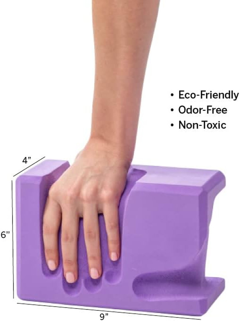 Bloques yoga 2 pzs (Izq + Der) EVA ergonomicos alivio muneca agarre doctor