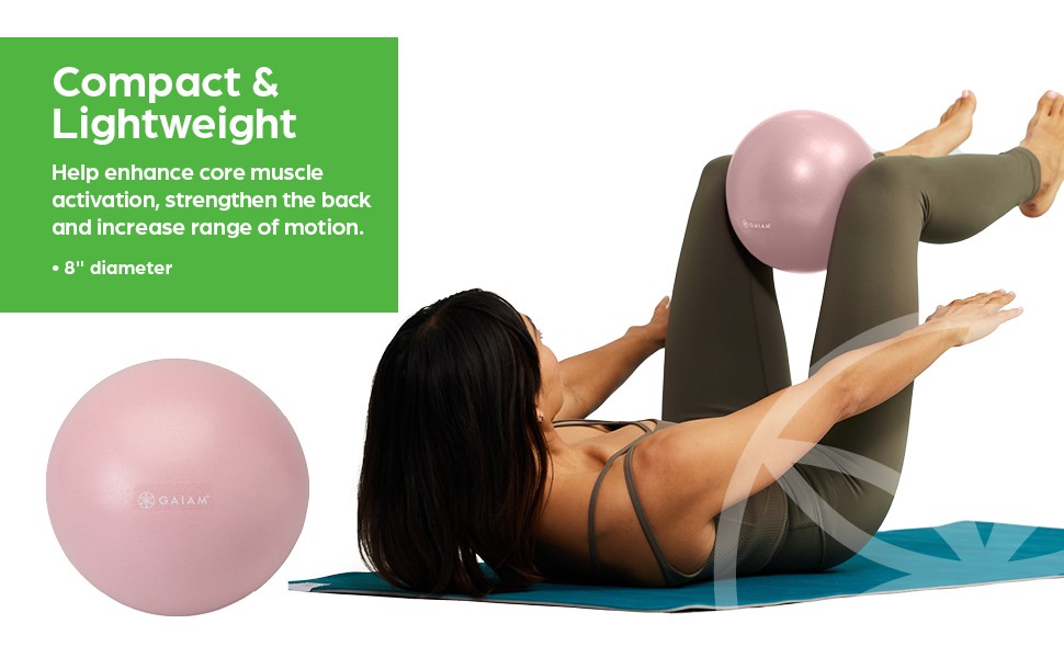 Mini Ab Ball, 8 Inch Inflatable Anti-Burst Exercise Ball for Core Strength,