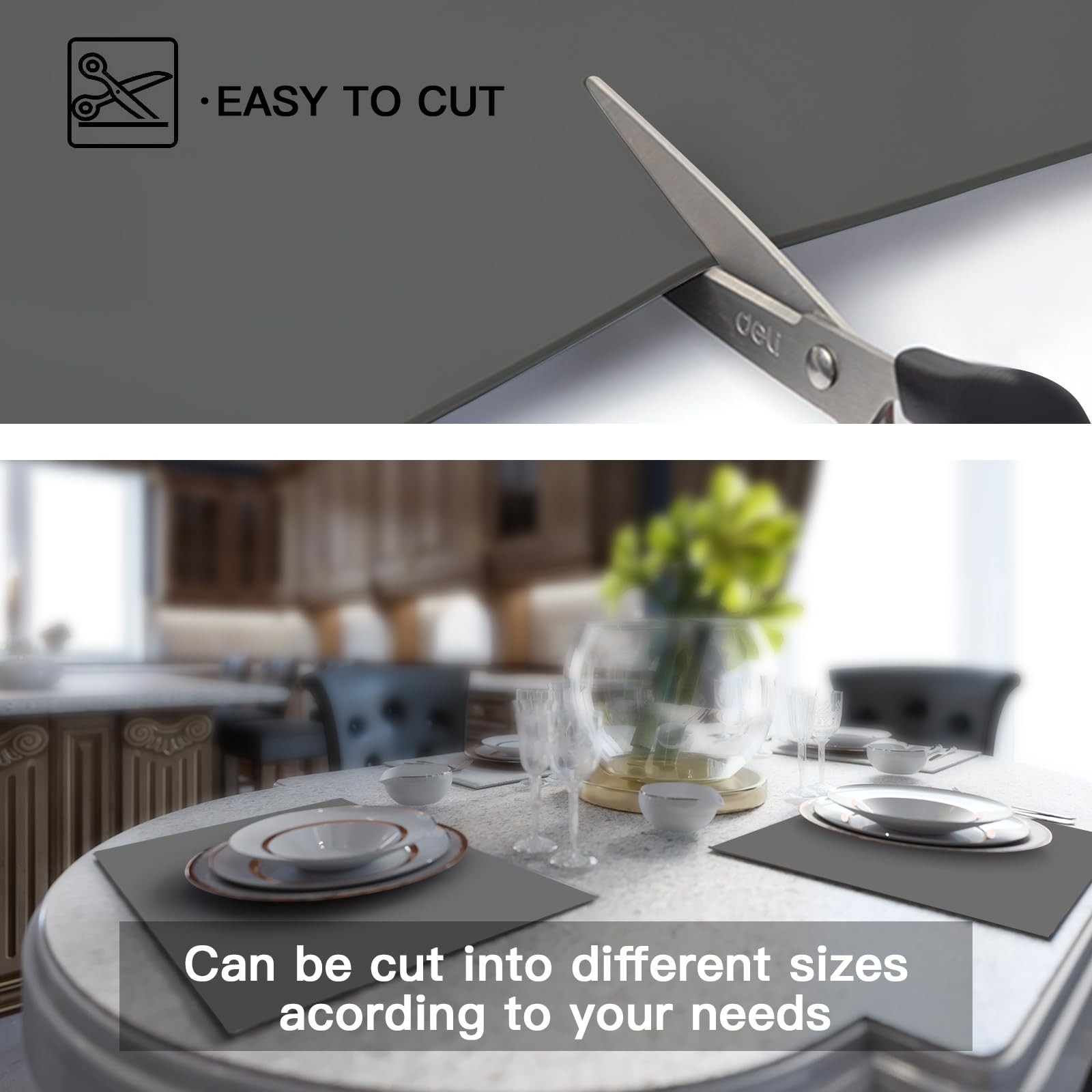 Extra Large Silicone Mat, Silicone Mats for Kitchen Counter 47.3 »x23.6 »x0.0…