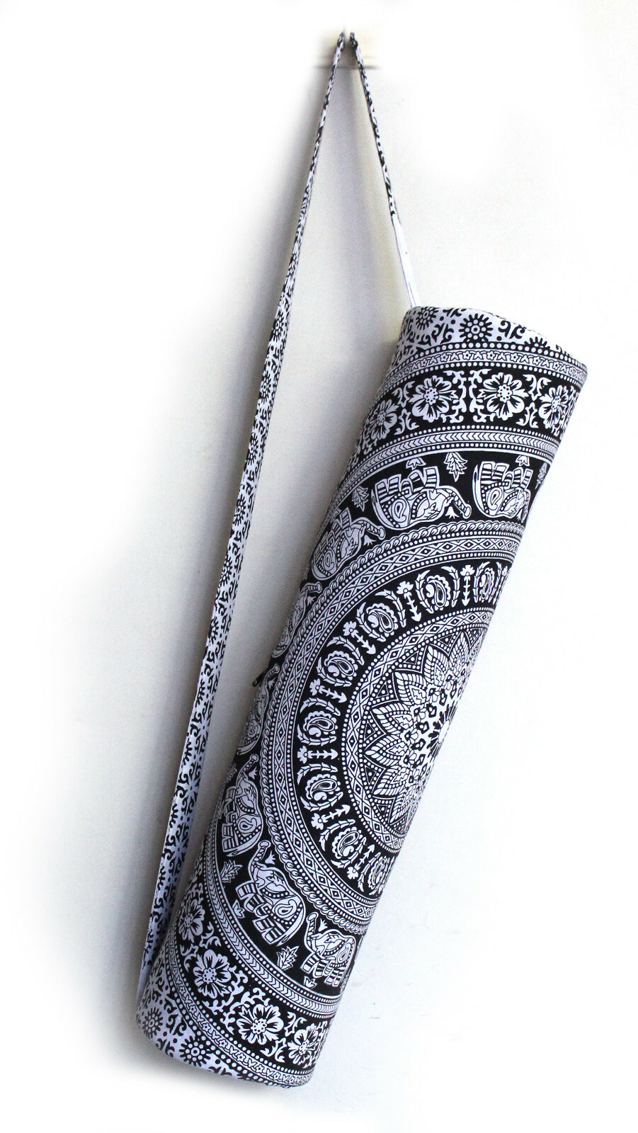 Indian Elephant Mandala Yoga Bag Exercise Mat Carrier Bags With Shoulder Strap