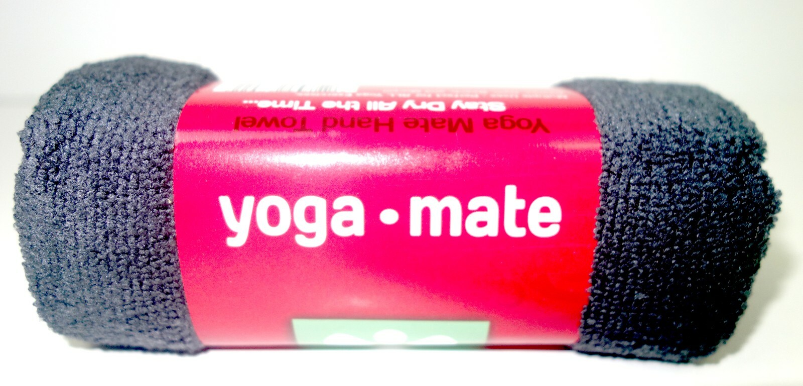 2 Yoga Mate Soft, Sweat Absorbent, Non-Slip Microfiber Hand Towels 15&Prime;x24&Prime; Black