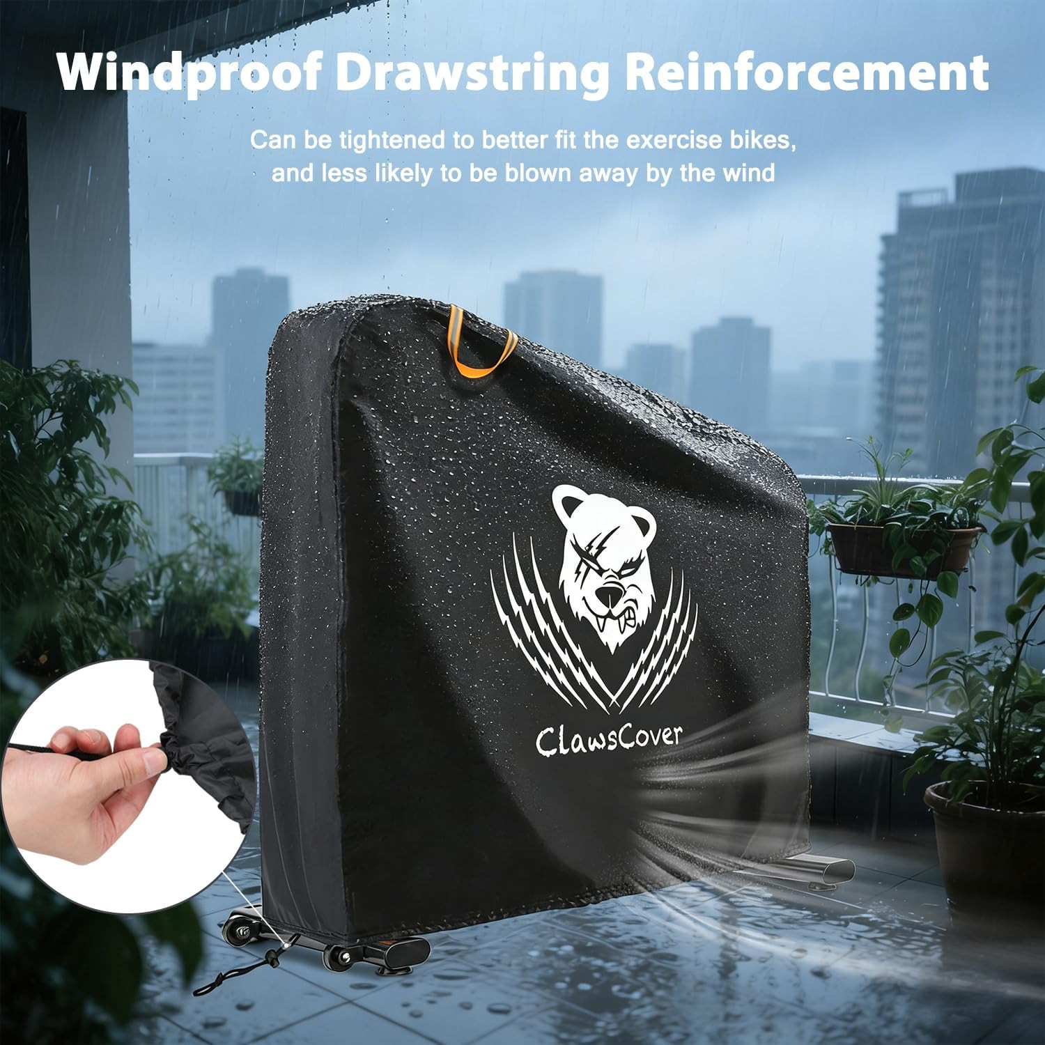 Exercise Bike Cover Waterproof Outdoor,Dust Poof,Drawstring,Storage Bag | Statio