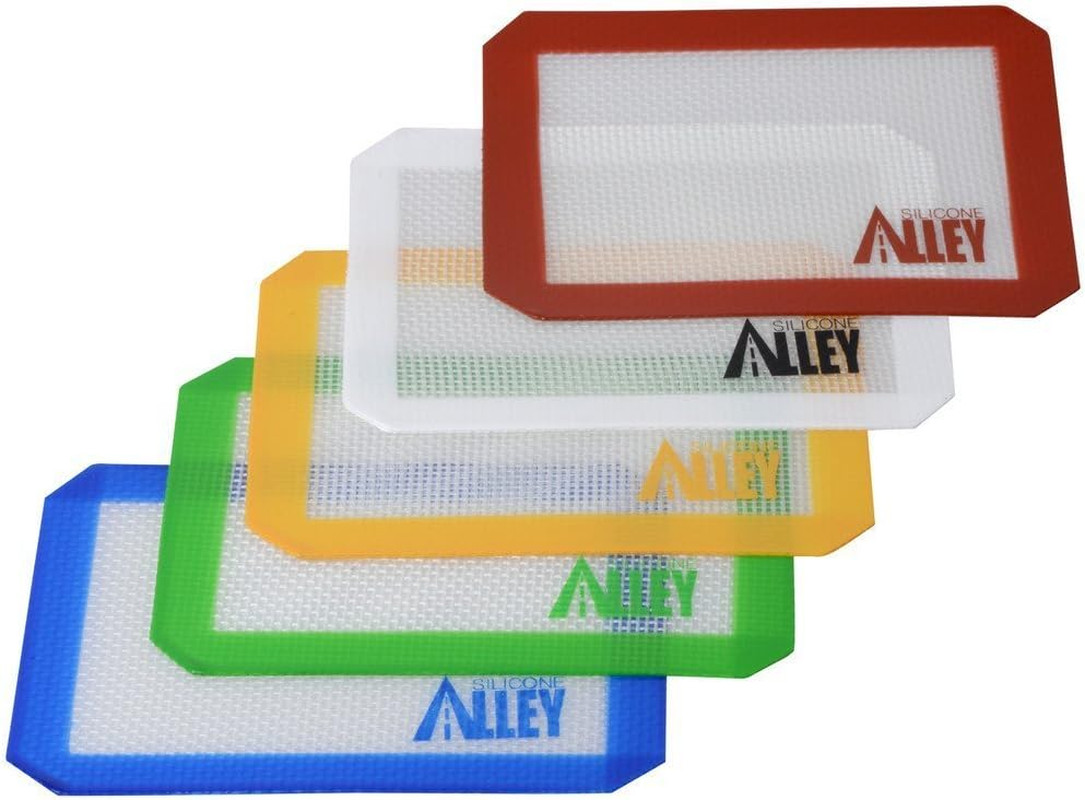 Non-stick Wax Mat Pad [5-Pack] / Silicone Nonstick Mat Small Rectangle 5&Prime; x 4&Prime; –