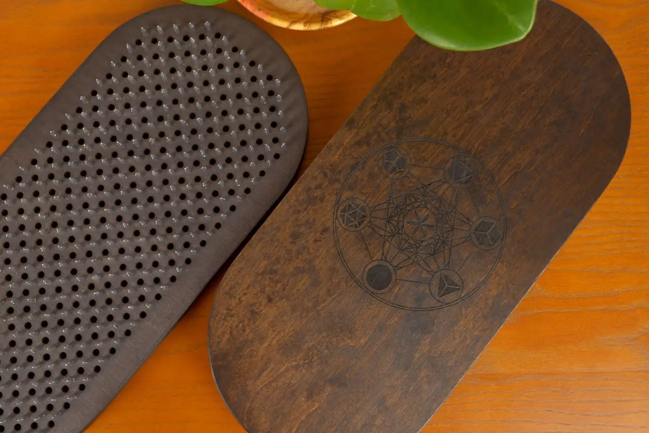 Sadhu Board « Metatron&rsquo;s Cube » Galvanized Nails 10 mm/0.4 inch