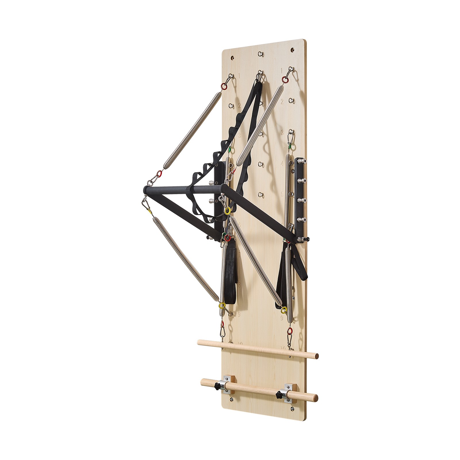 VEVOR Wall Mounted Pilates Reformer Machine Pilates Springboard Maple Wood Gym