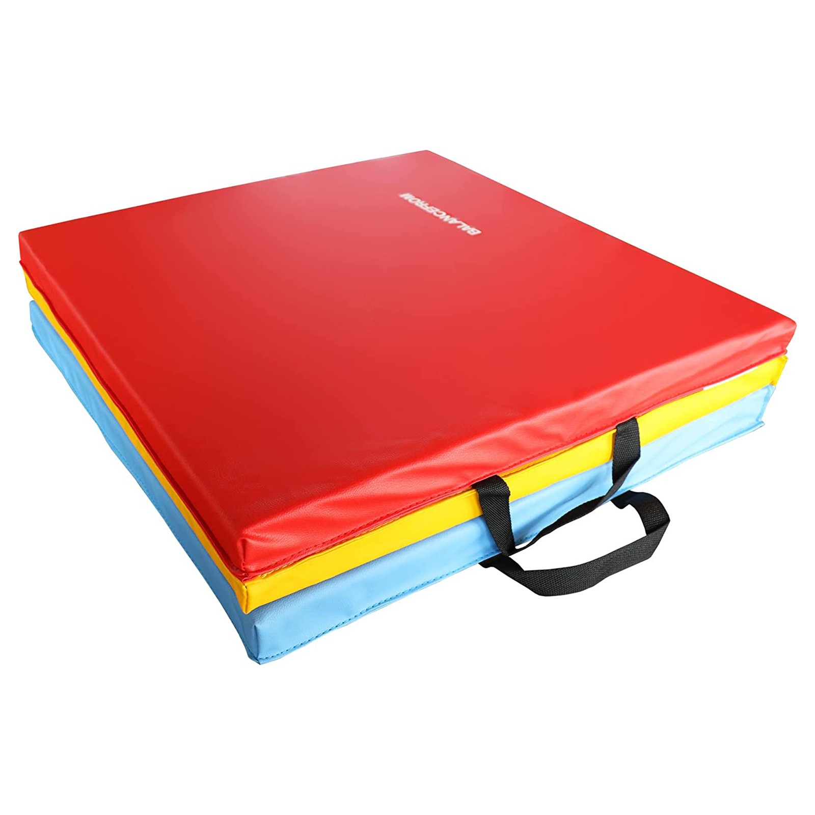 BalanceFrom Fitness GoGym 1.5&Prime; Thick Folding 3 Panel Gym Fitness Mat, Multicolor