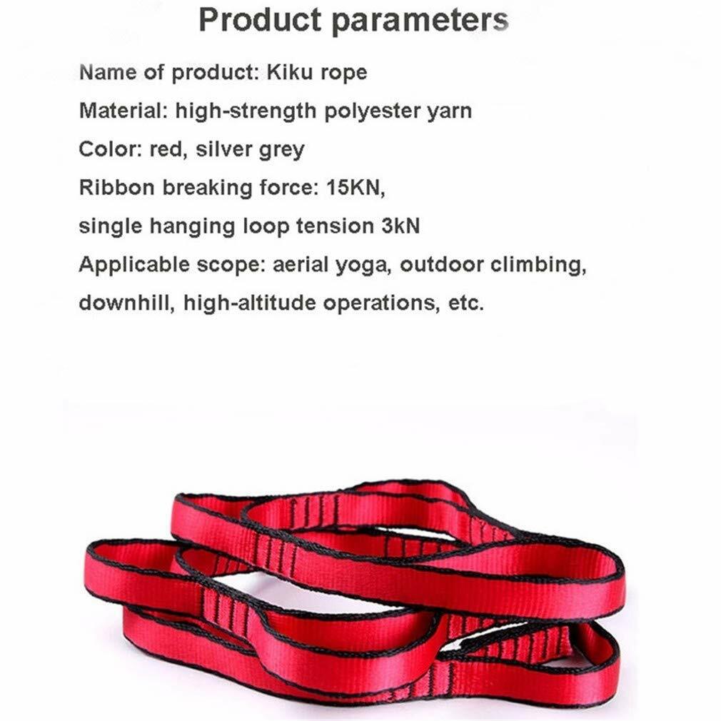 2x Yoga Stretch Belt for Outdoor Climbing Aerial Yoga Hammock Swing Extend Strap