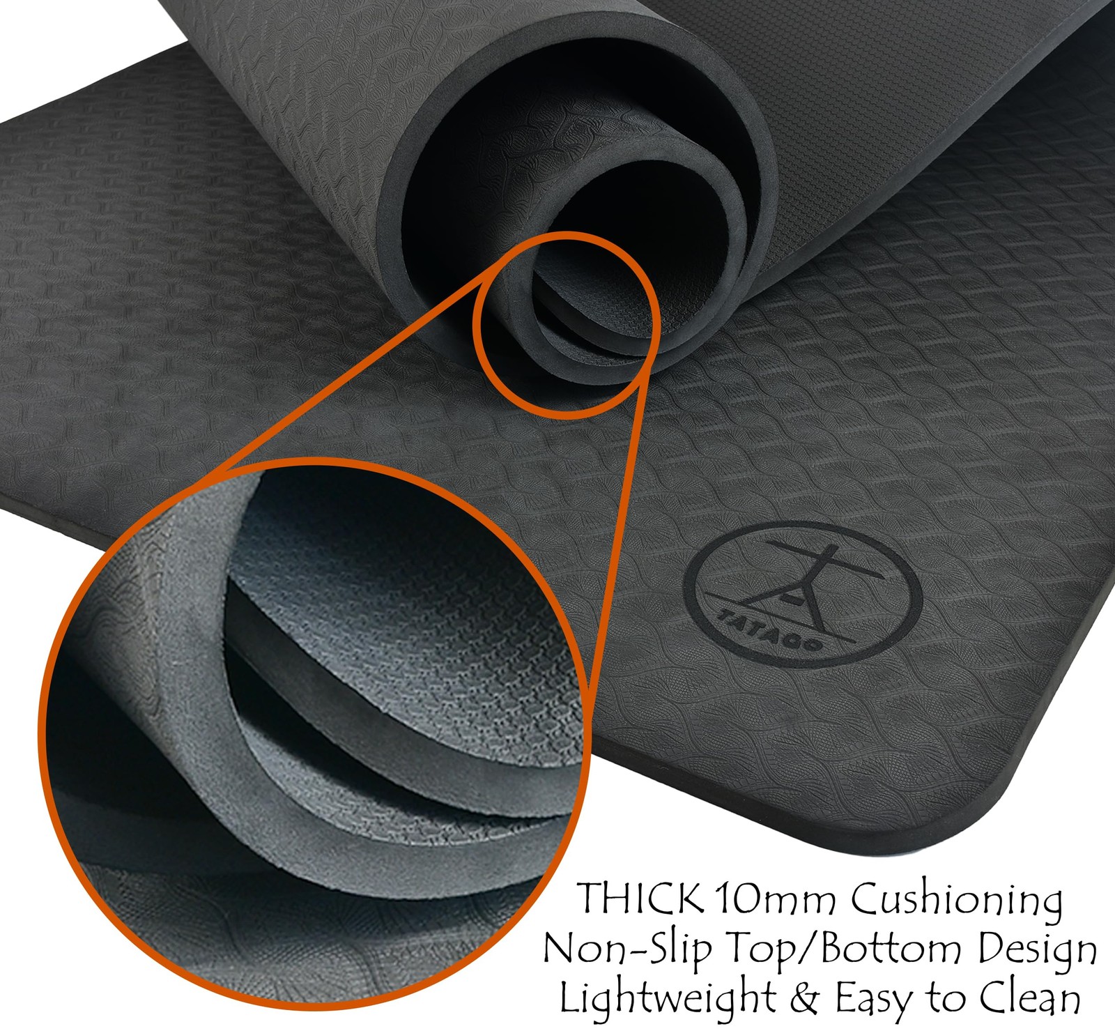 Extra Thick Yoga Mat XL 10mm, Extra Large Yoga Mat Extra Wide and Long for Su…