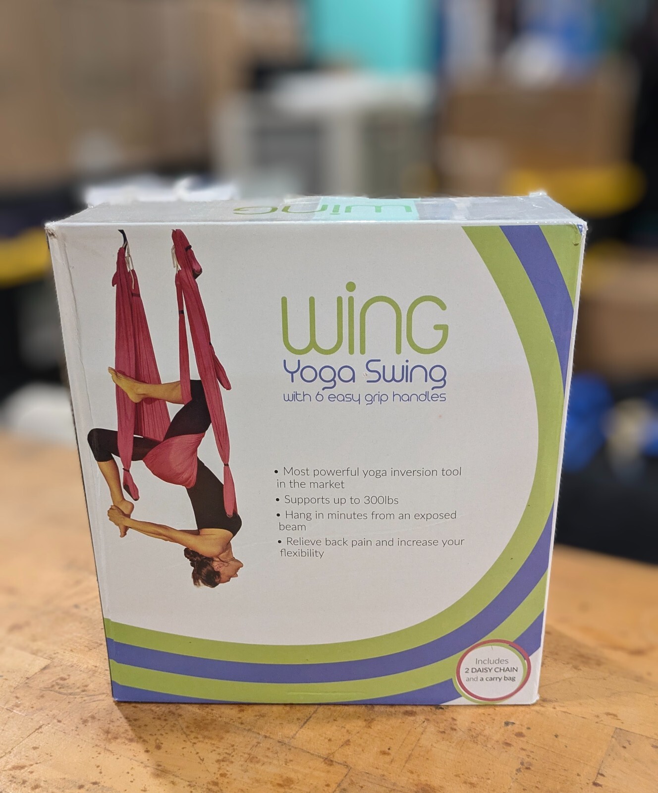 💎 Wing Yoga Swing – Inversion Swing with Daisy Chain – Burgundy 💎