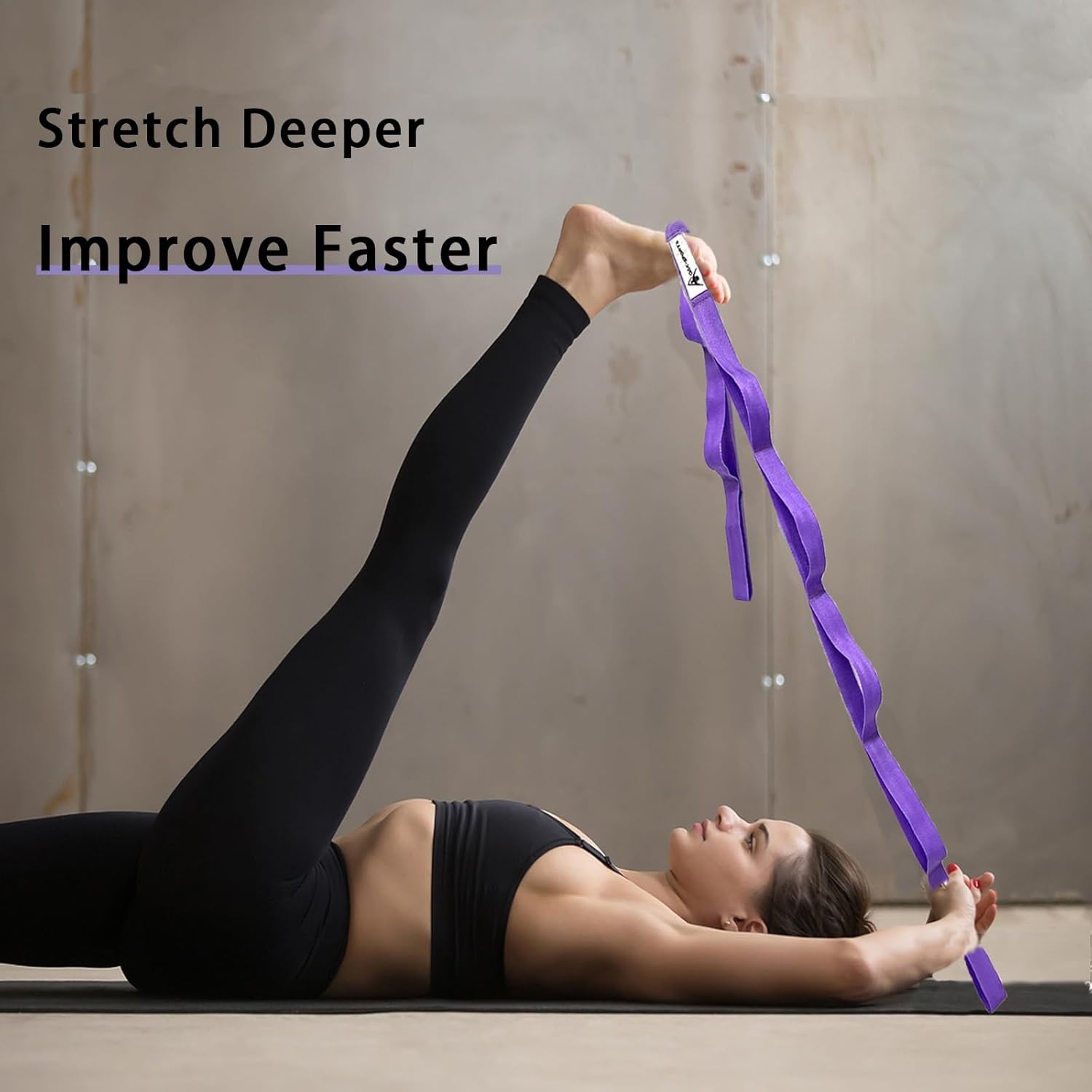 Stretch Strap Yoga Flexibility Band with Loops