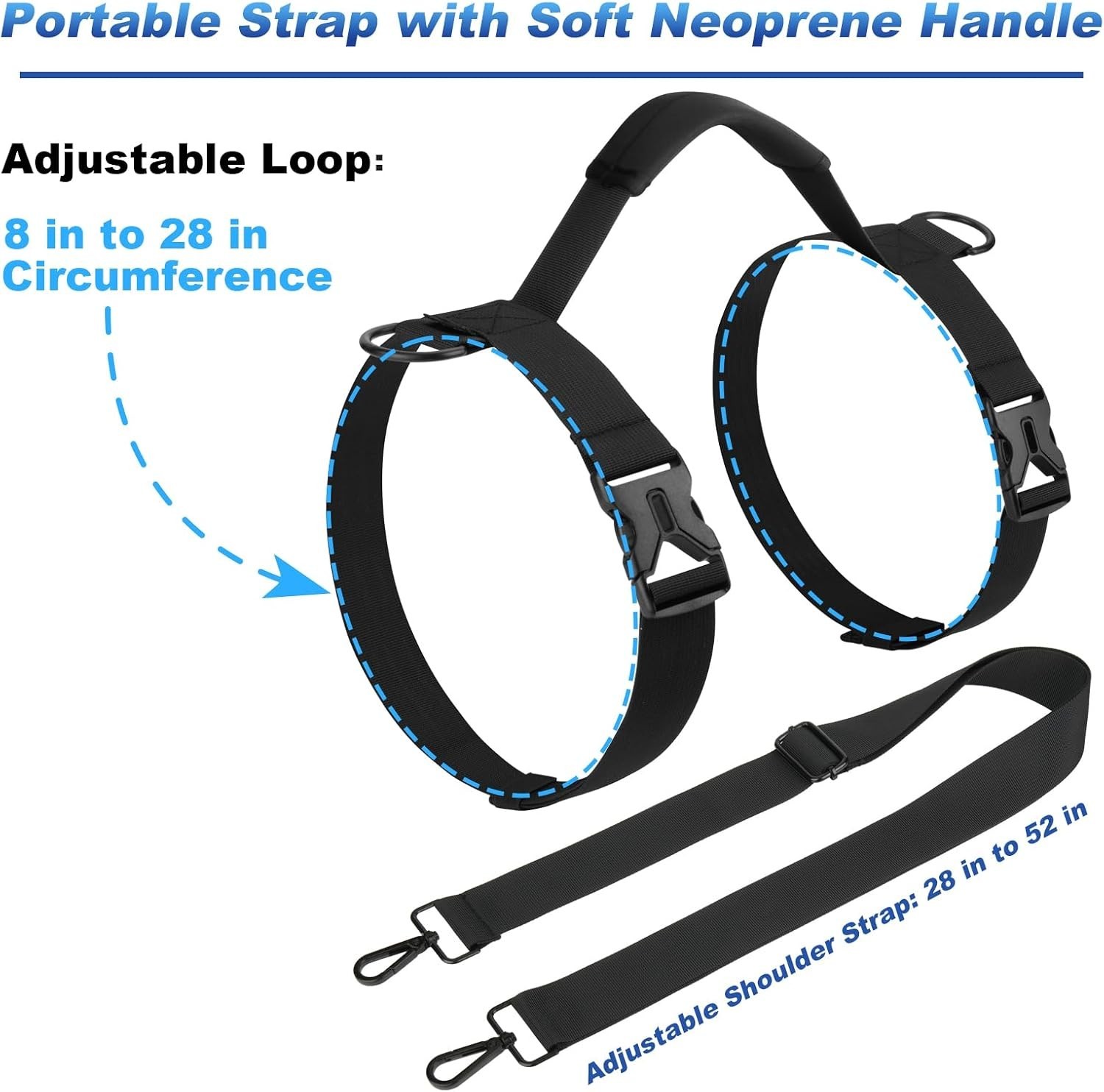 Adjustable Yoga Mat Strap – Portable Sling for Festivals
