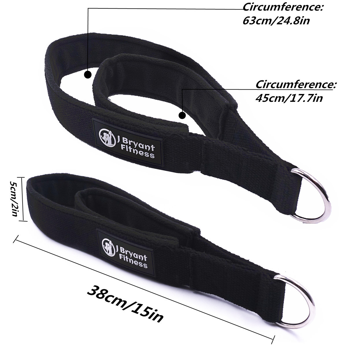 Pilates Reformer Double Loop Straps Handle D-Ring Fitness Yoga Accessories