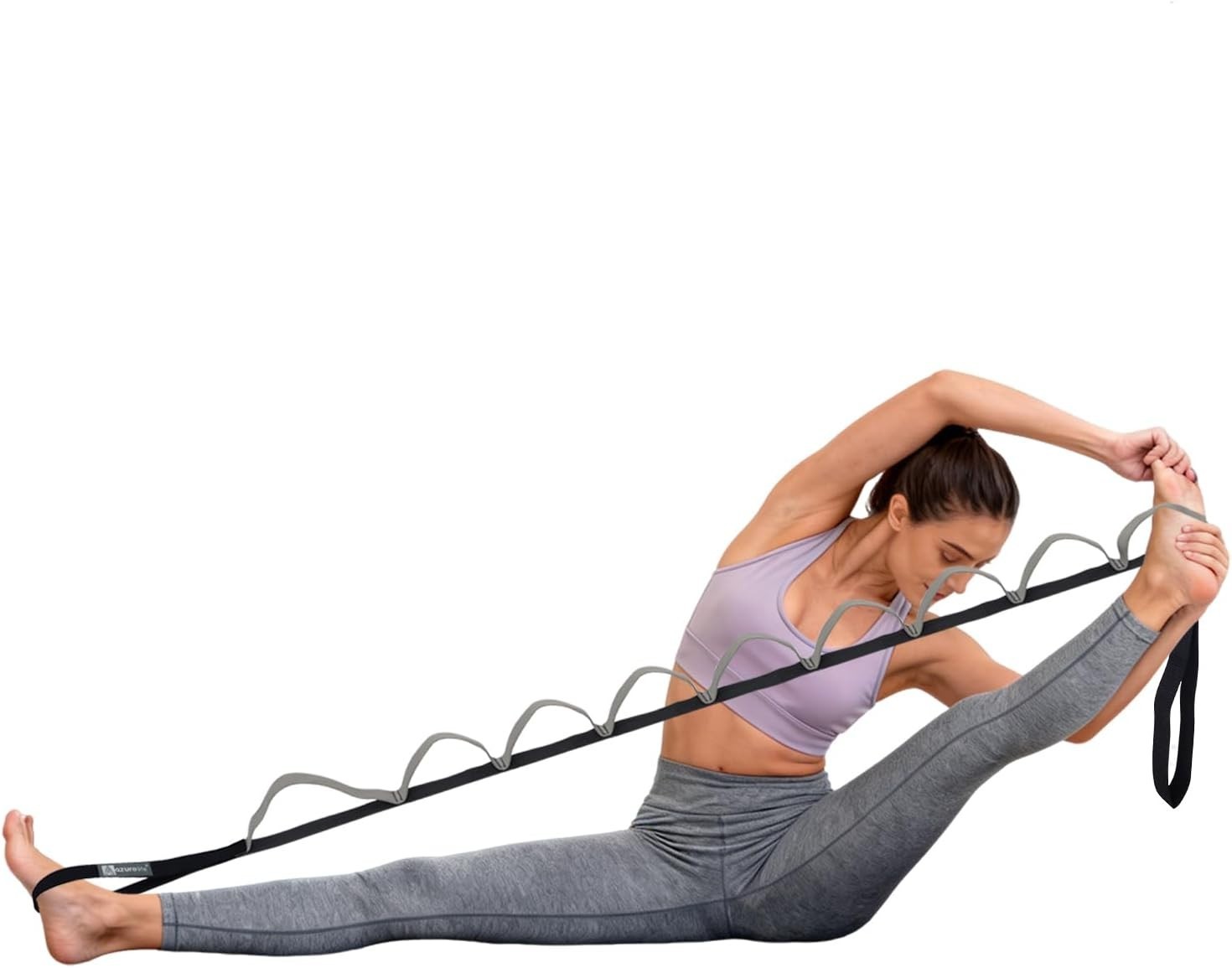 Half-Elastic Stretch Straps with 11 Loops, Stretching Strap for Physical Ther…