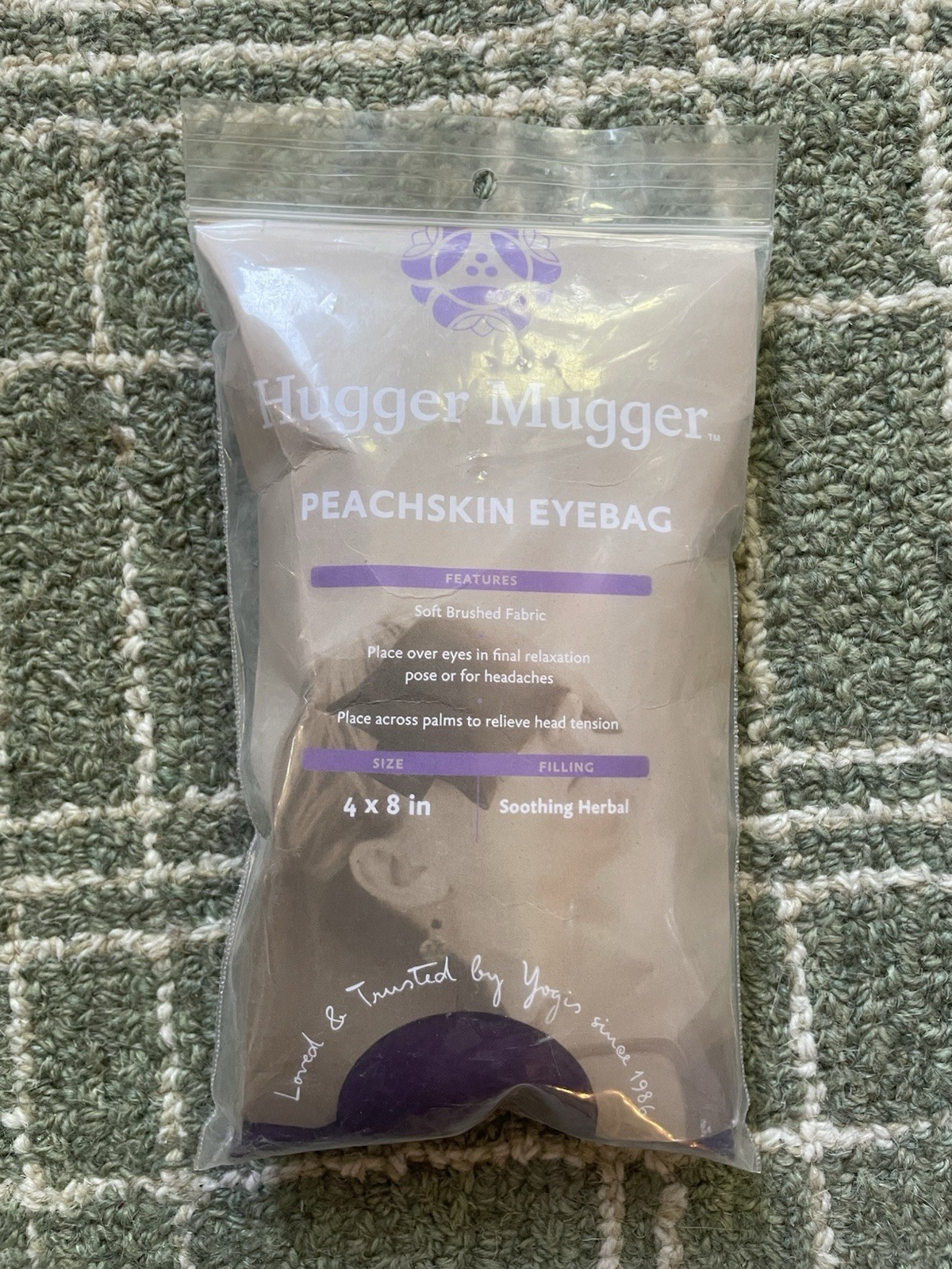 Hugger Mugger brand Peachskin Eyebag for yoga relaxation