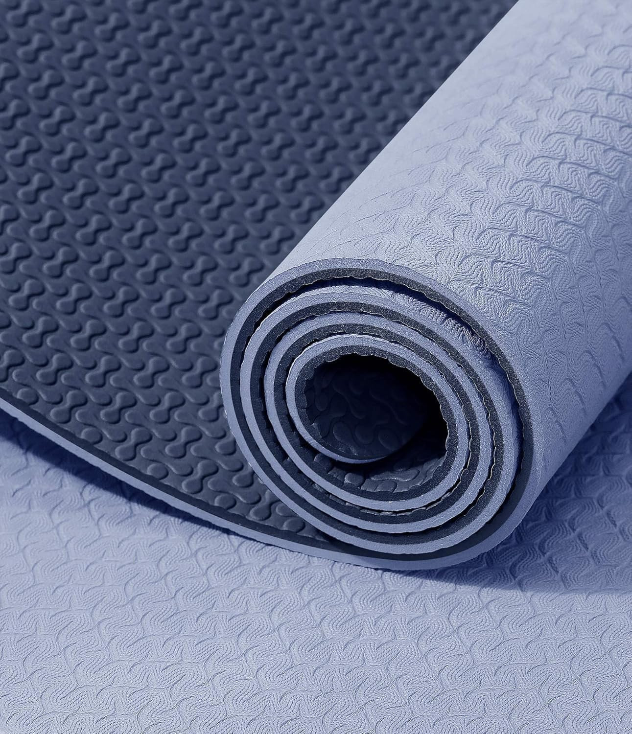 Yoga Mat Thick Non Slip Anti-Tear Pilates Mat Eco Friendly Hot Yoga Mats for Wor