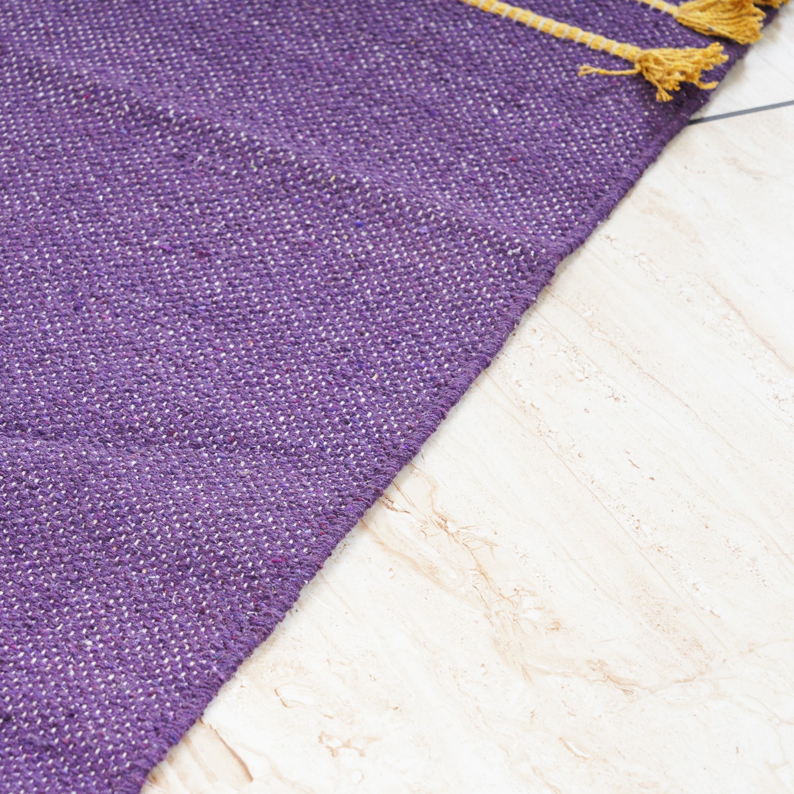Yoga Mat Thick Non Slip Cotton Exercise Workout Mat Pilates Rug 2×6 FT