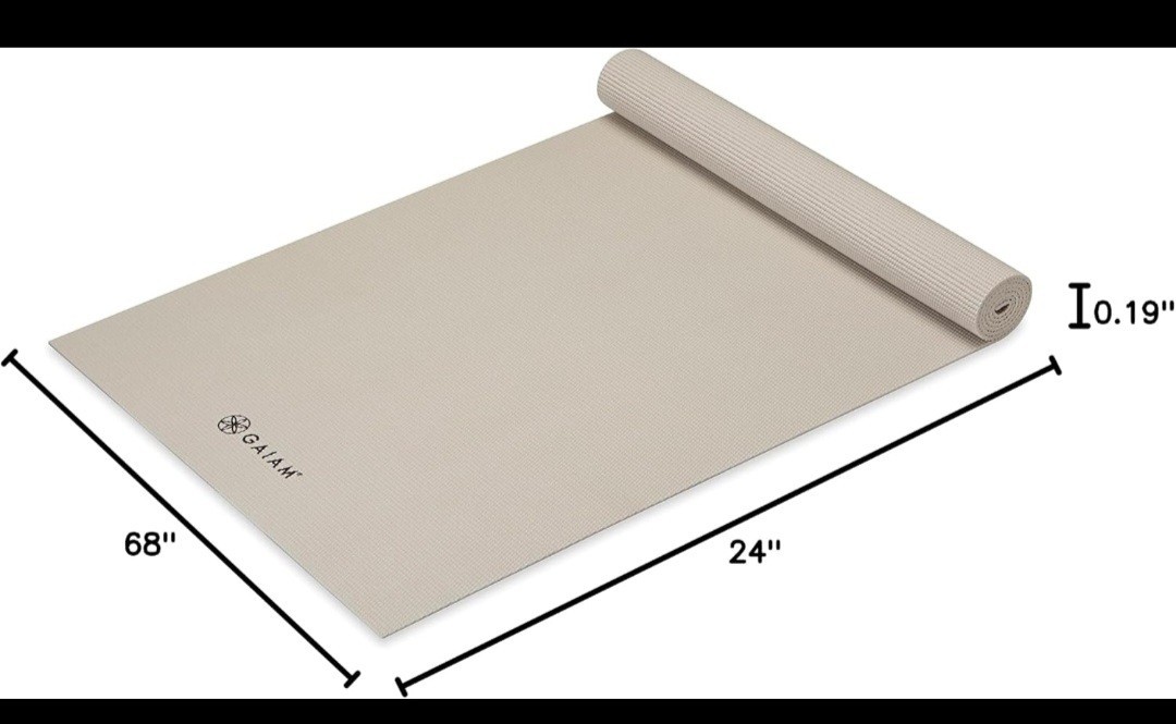 Gaiam Thick Yoga Mat Non Slip Fitness Pilates Workout Mat (7457-0280)