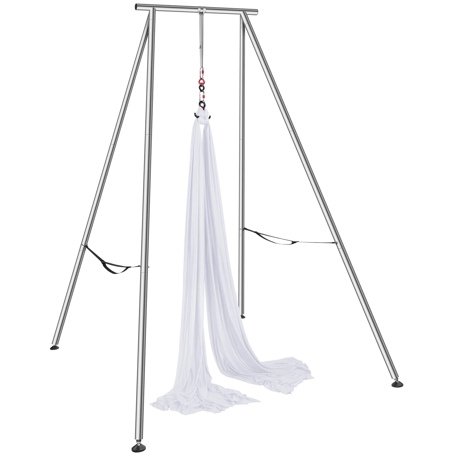 Yoga Swing Stand Hammock Aerial Silk Kit Load Yoga Frame White