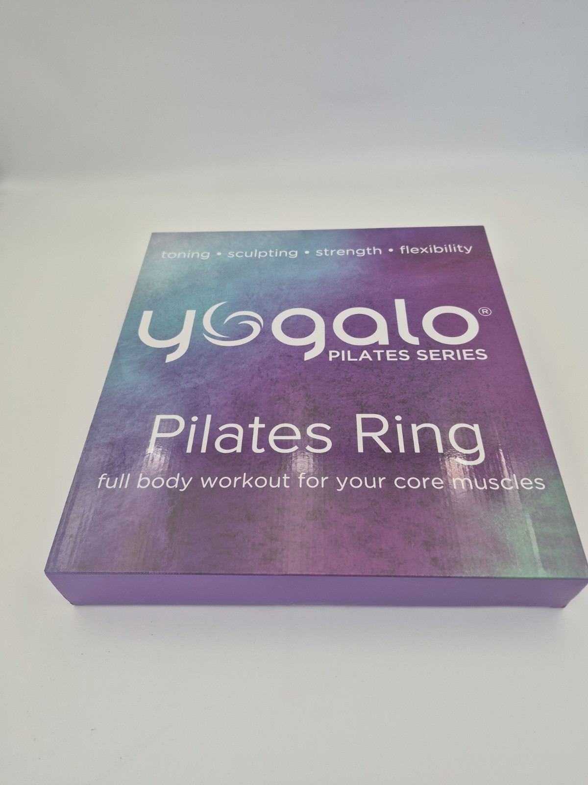 Yogalo 14in Black Pilates Ring Set w/ Bands Ball Guide, Dual Grip, Padded