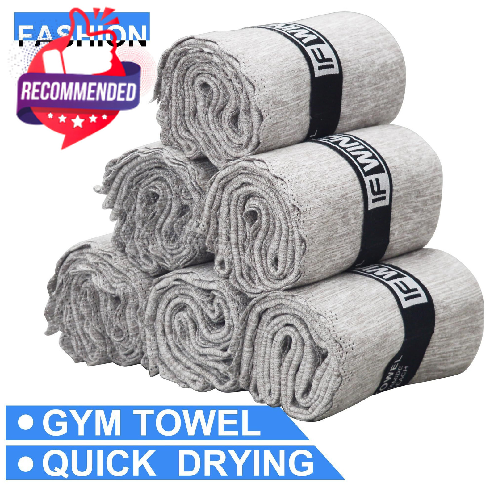 IFWIND 10 Pack Microfiber Gym Towels for Working Out，Fast Drying Workout…