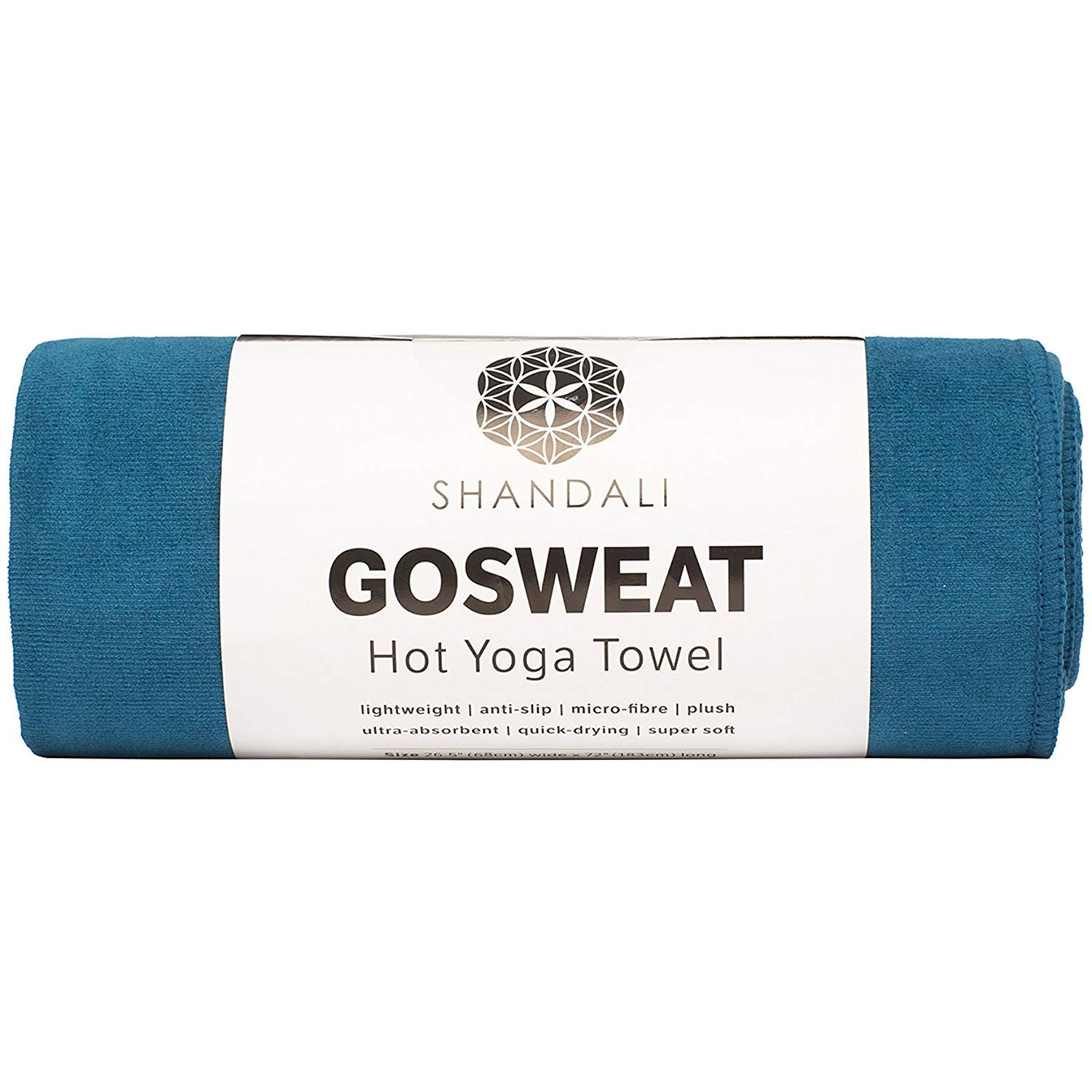 Shandali GoSweat Microfiber Hand Towel, 26.50&Prime; x 16.00&Prime;, Evening Blue
