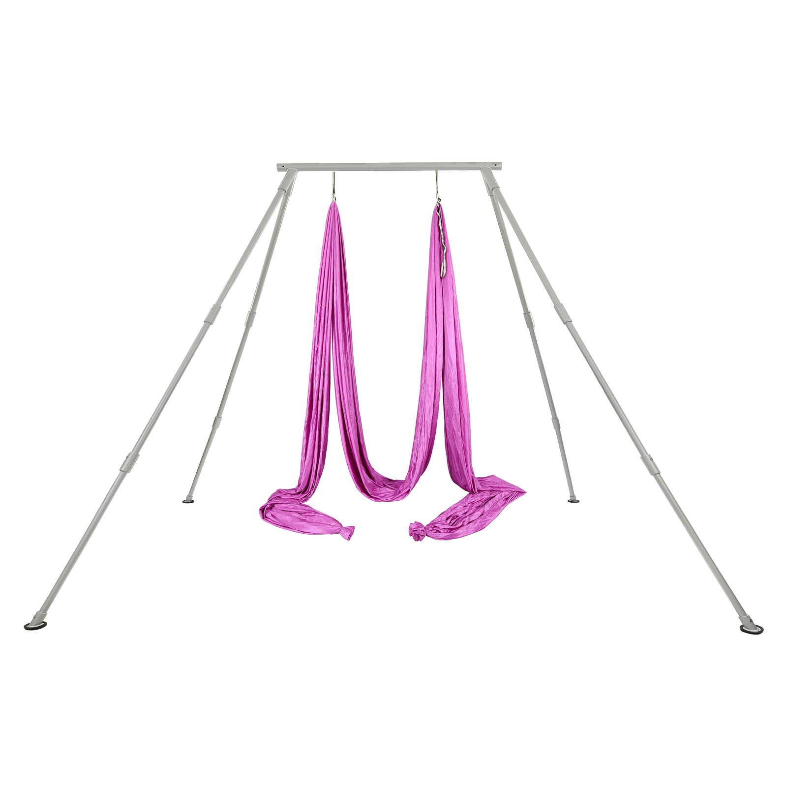 Aerial Stand Portable Aerial Rig Frame Yoga Swing Bar w/39Ft Yoga Swing 551lbs