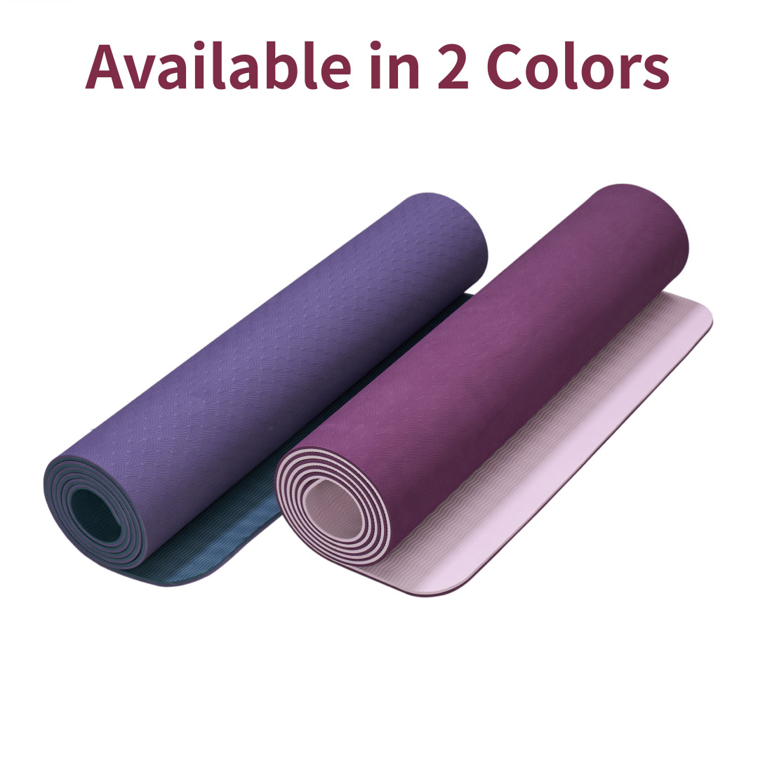 Exercise Yoga Mat Extra Thick Gym Fitness With Non Slip Pilates Mats Pad 72&Prime;X24&Prime;