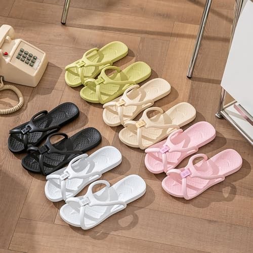 Travel Slippers Shower Foldable Shoes Quick Drying 6-6.5 Women/4.5-5 Men Green