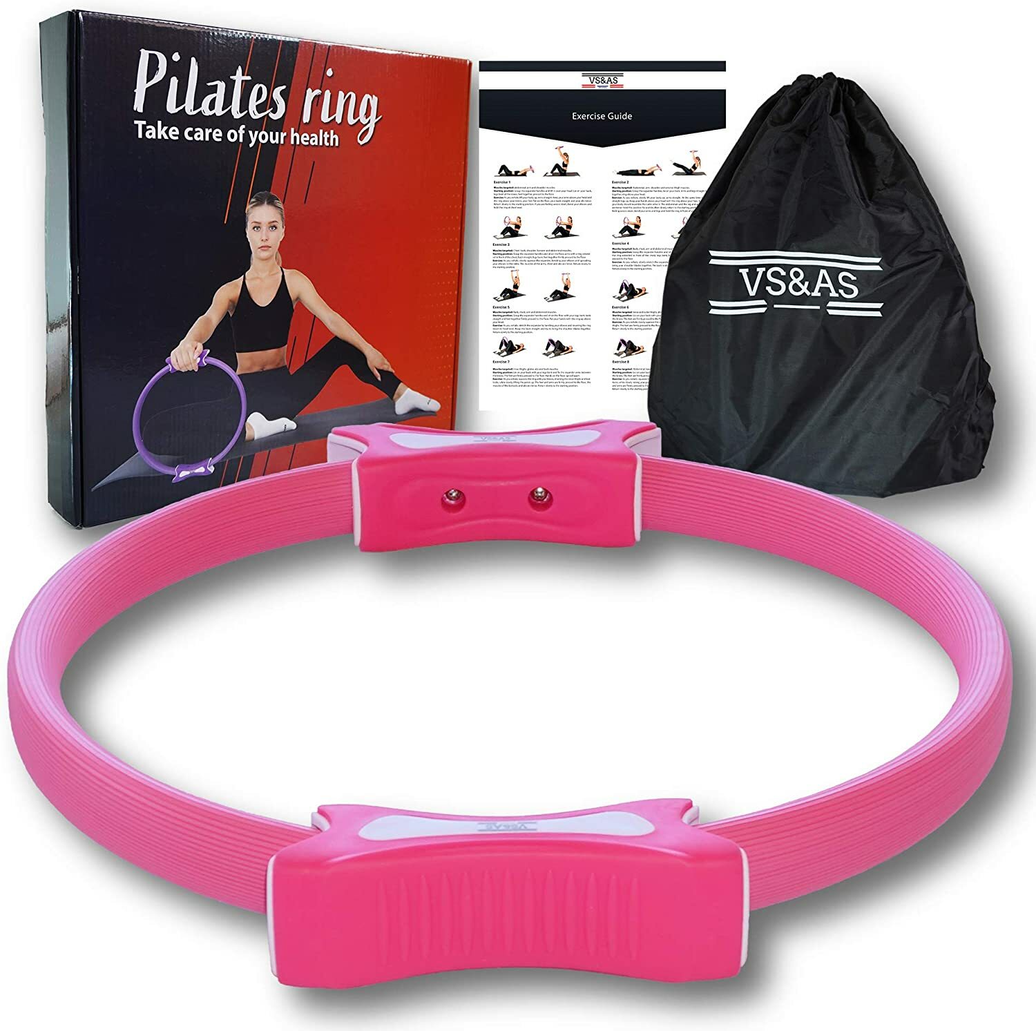 VSAS 13.5&Prime; Fitness Ring Magic Pilates Circle Superior NBR Foam Yoga Gym Fitness