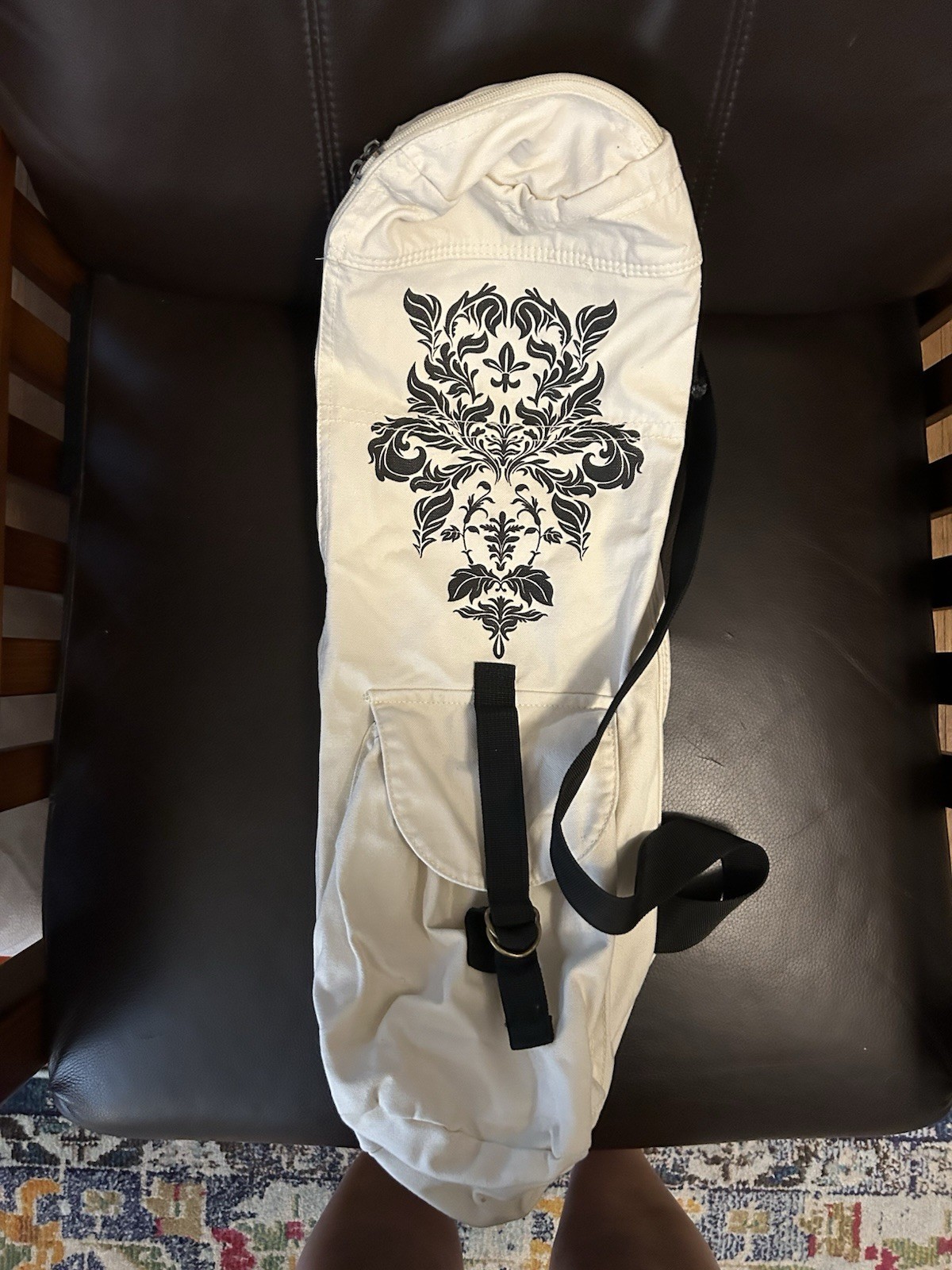 Gaiam yoga mat bag, White/black, Cargo