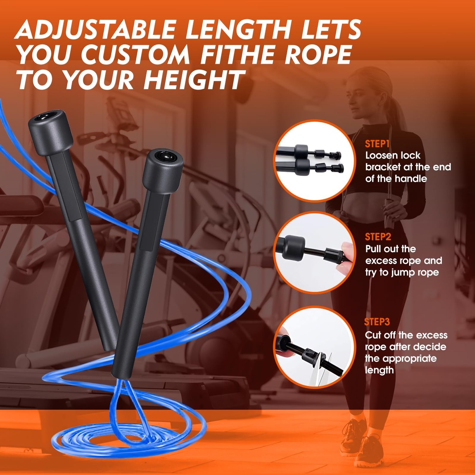 14 Pack Adjustable PVC Jump Rope for Cardio Fitness – Versatile Jump Rope for…