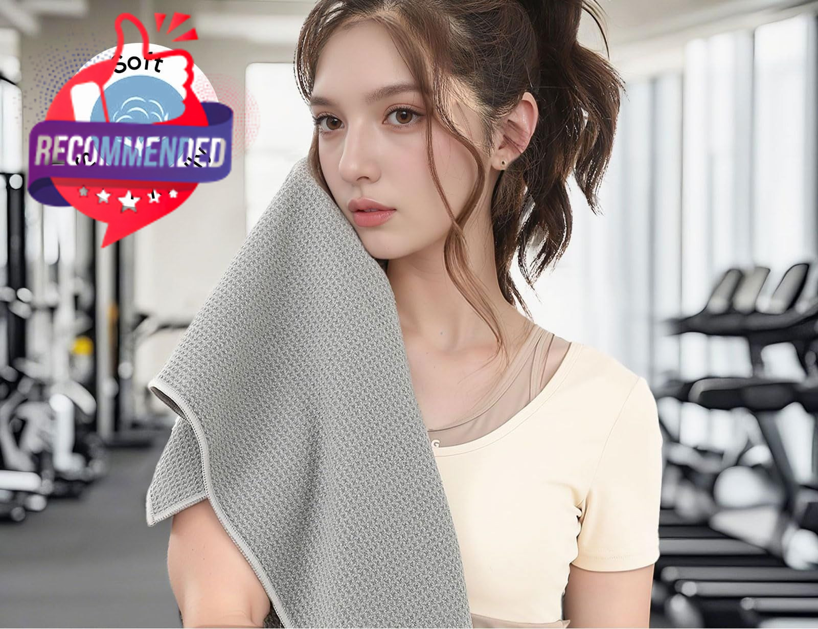 Beelvtifl Microfiber Gym Towels 3 Pack, Quick-Drying Yoga for Sport,…