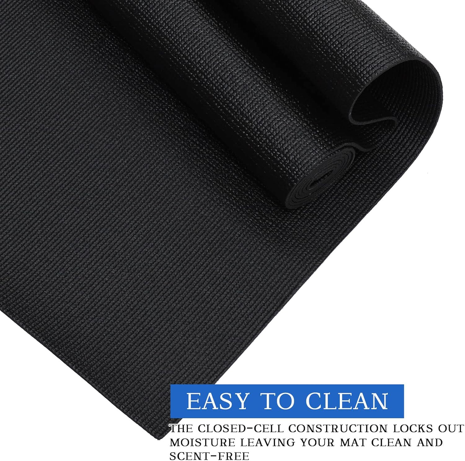 20 Pieces Exercise Yoga Mat Workout Mat with Strap 68 X 24 Inch Fitness Gym Mat