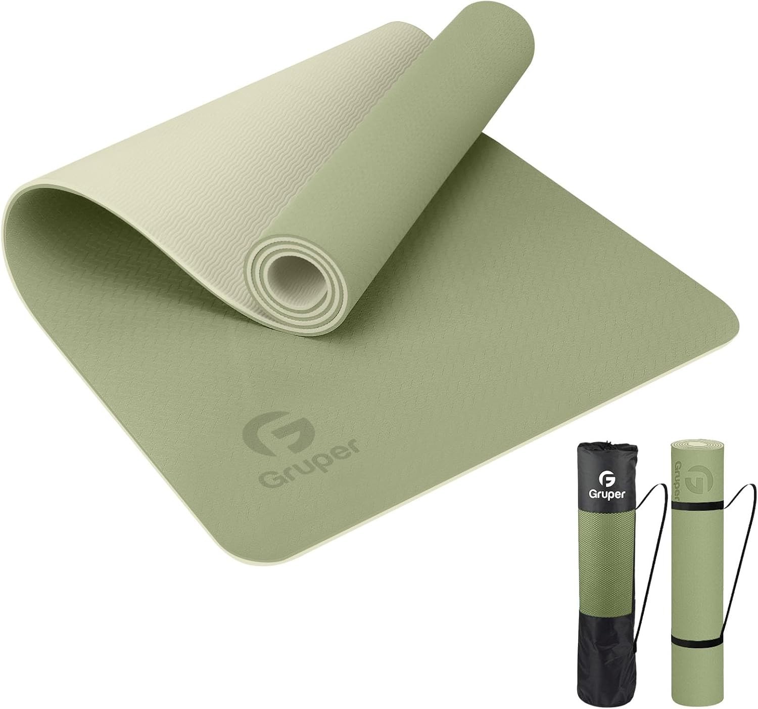 All-In-One Eco-Friendly Yoga Matt – Non-Slip, 72” with Carry Strap Included
