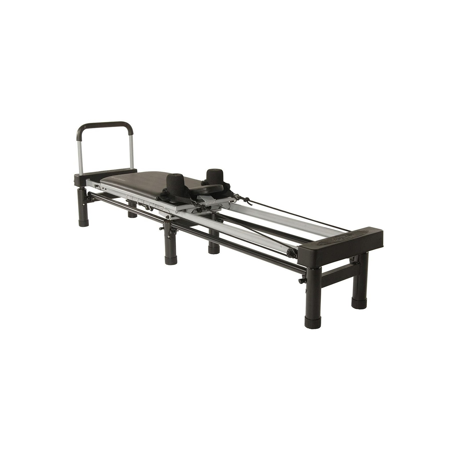 Pilates Reformer Workout Machine – Home Gym, 300lb Capacity, Black