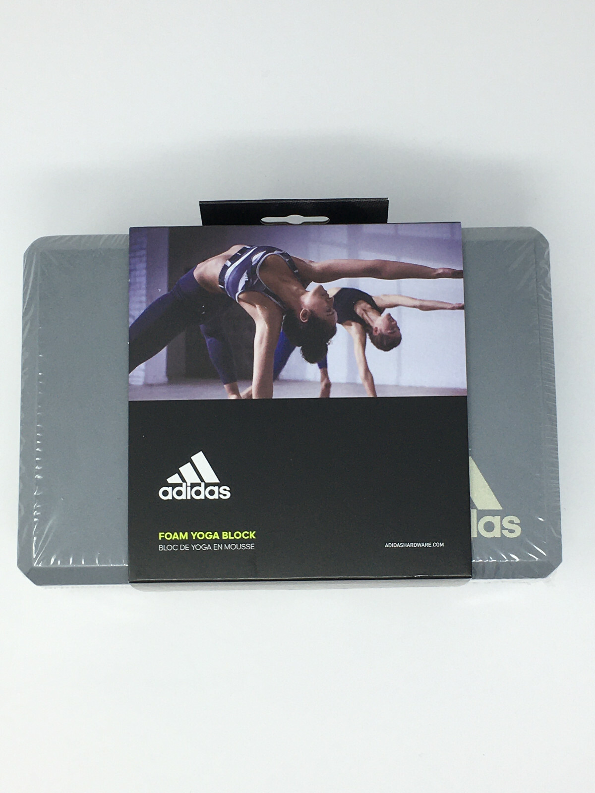Adidas High Density Foam Exercise Yoga Block – Gray – New