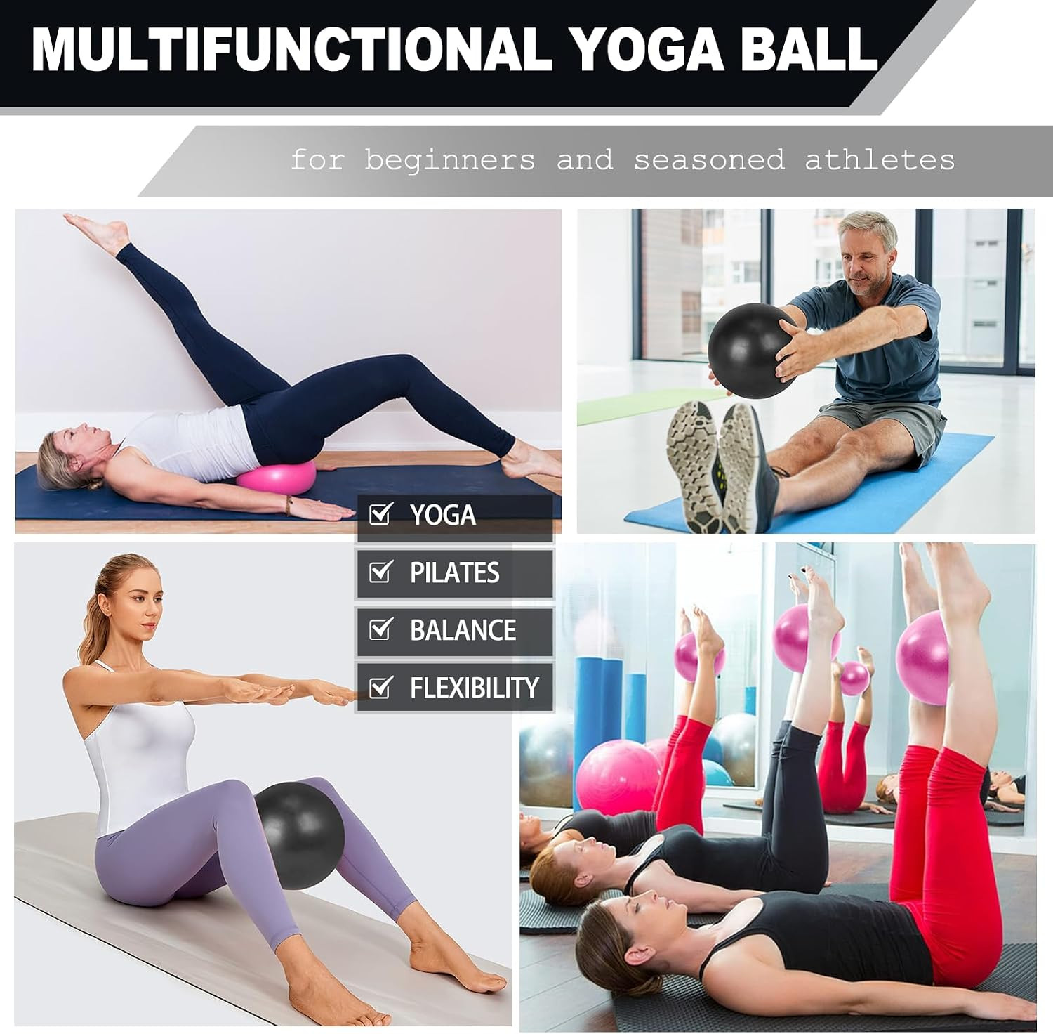 Pilates Ring & Ball Set – Essential Home Workout Kit for Women