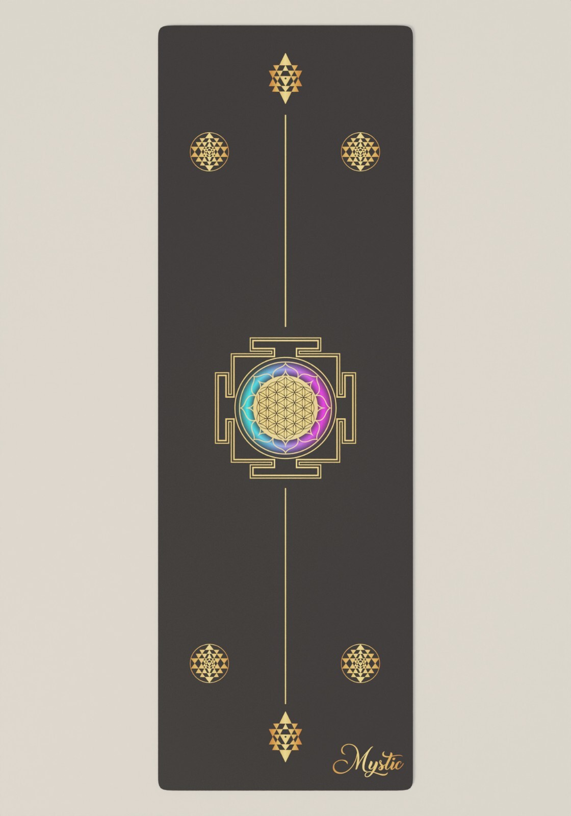 Sri Yantra – 5MM thickness – Mystic Yoga Mats – 72 inches x 24 inches