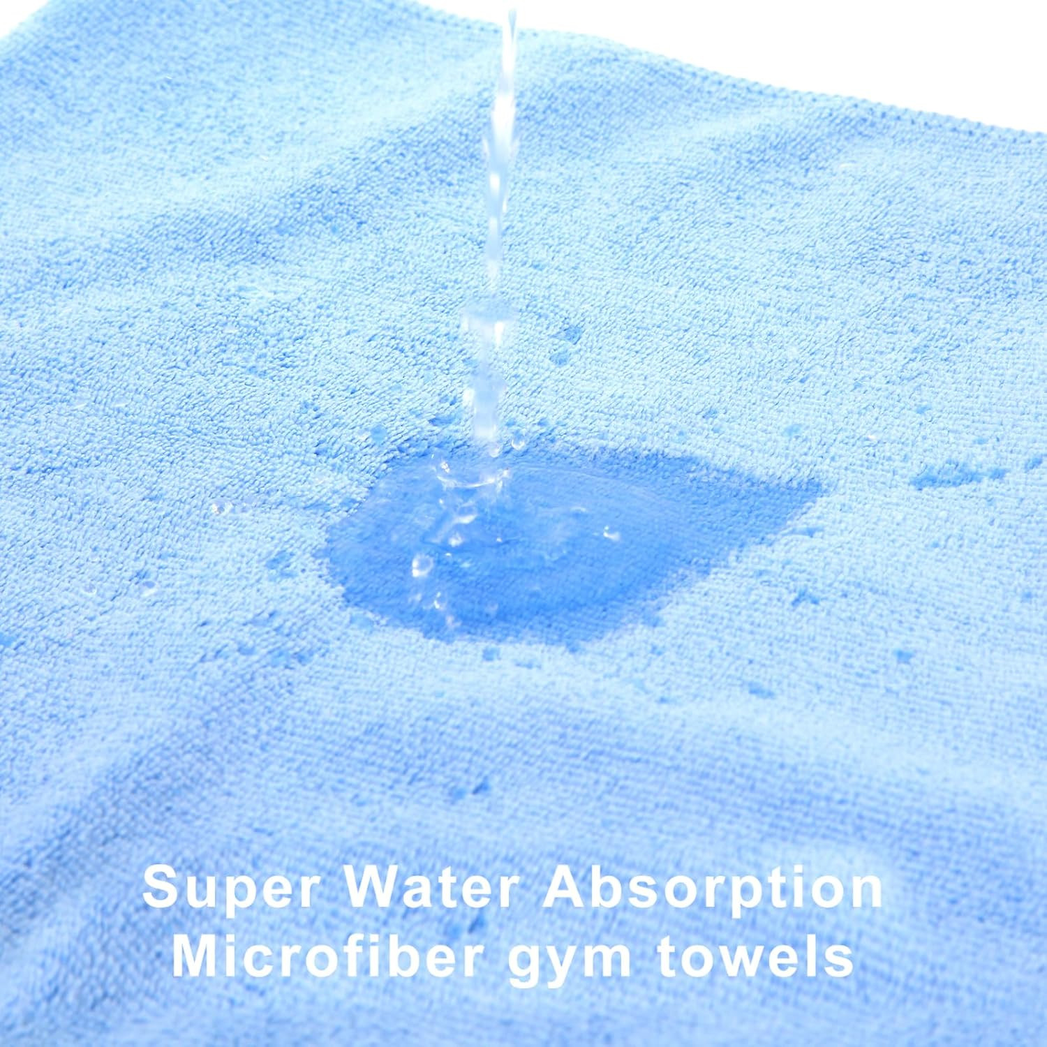 Microfiber Gym Towels Set for Sports Fitness, Yoga, Workout, Exercise, Tennis, S