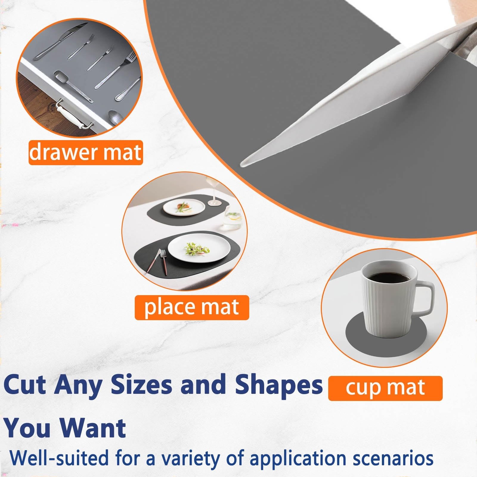 2Pack Large Silicone Mats for Kitchen Counter, 36 »x24 »(90cmx60cm) Heat Resi…