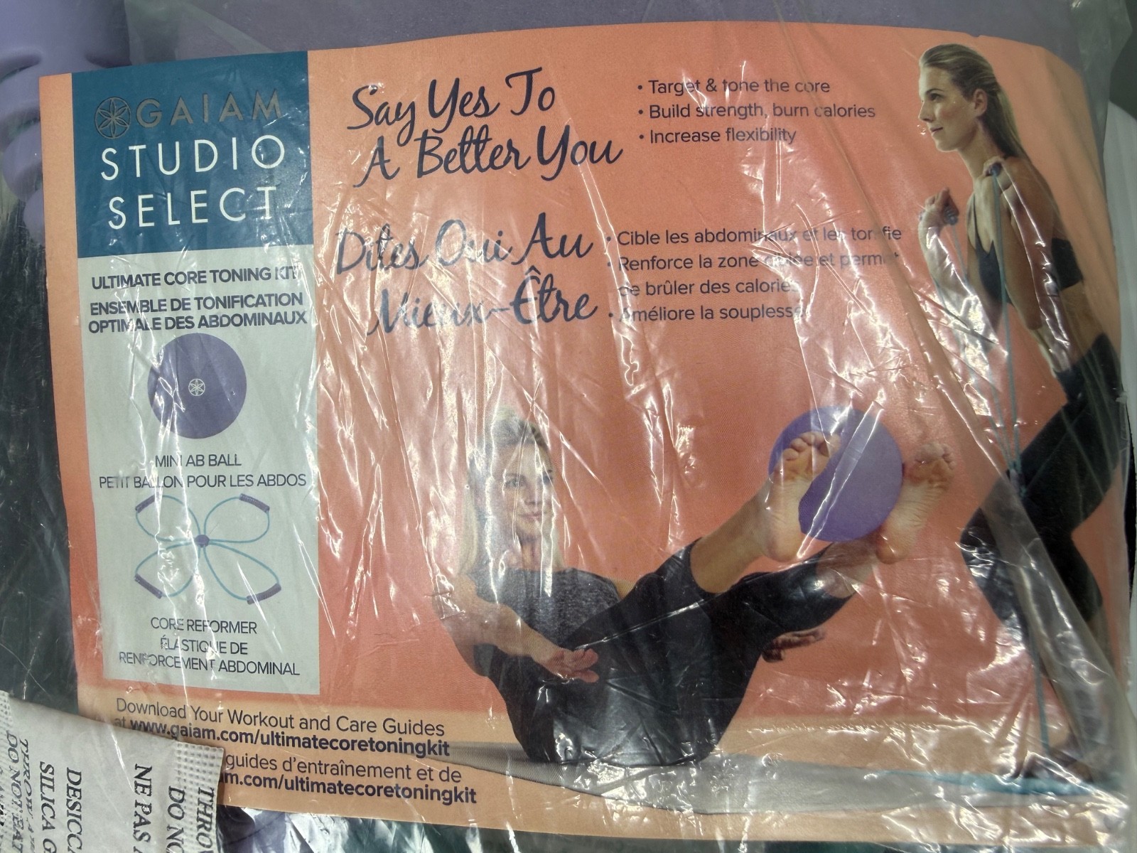Gaiam Studio Select Ultimate Core Toning Kit Core Reformer Mini Ab Ball New Seal