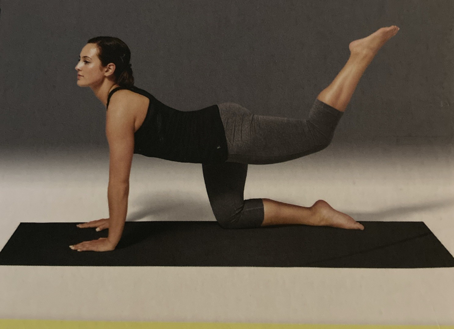 Adult Unisex YOGA Non Slip Exercise Mat 3MM 68&Prime;x24&Prime; Dark Gray