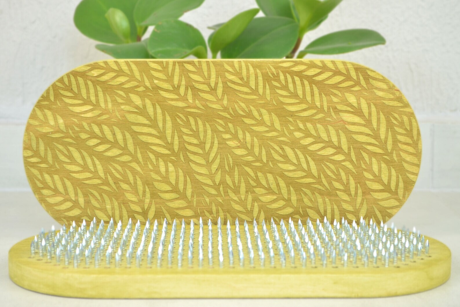 Sadhu Board Yoga Nails for Begginer 10mm / 0.4&Prime; Olive color Leaves