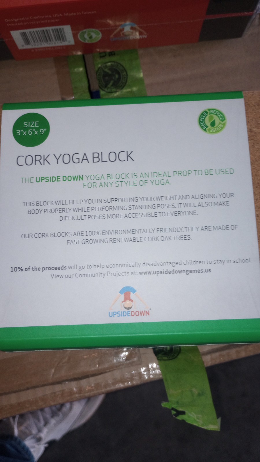 Yoga Block Cork 9&Prime;/6&Prime;/3&Prime; High Quality! Set Of Two Yoga Blocks That&rsquo;s Right 2