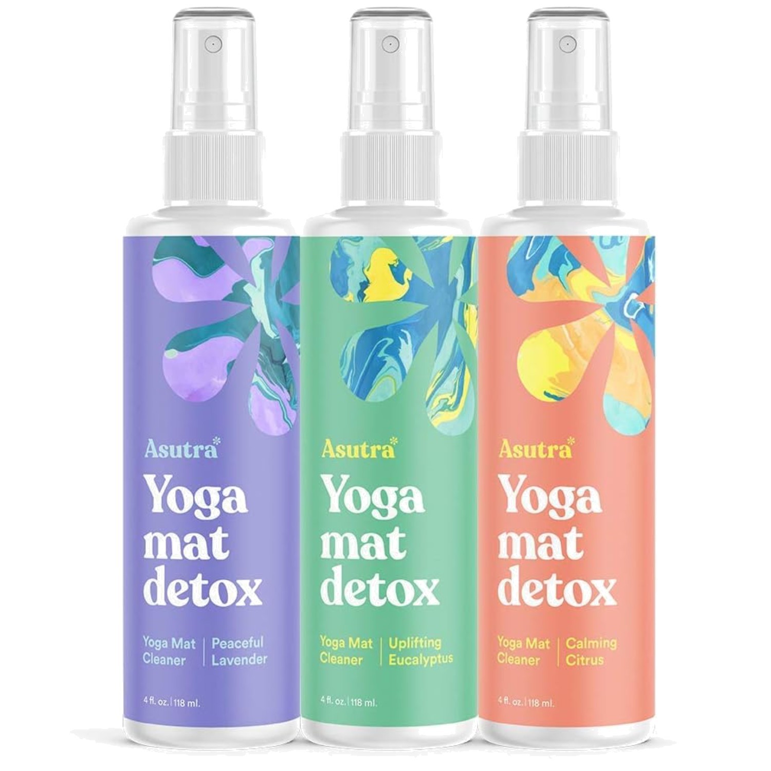 No Residue Yoga Mat Spray – Lavender, Eucalyptus, Citrus